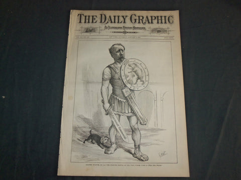1874 JANUARY 4 THE DAILY GRAPHIC NEWSPAPER- FIGHTING EDITOR OF THE WEST- NT 7640