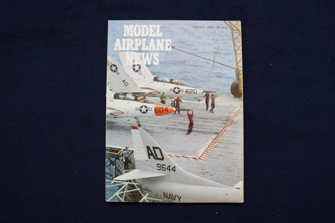 1965 FEBRUARY MODEL AIRPLANE NEWS MAGAZINE - NAVY-H.I.A.A. COVER - E 11581