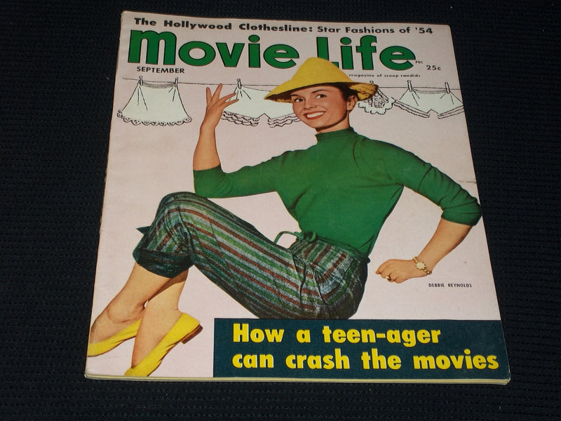 1954 SEPTEMBER MOVIE LIFE MAGAZINE - DEBBIE REYNOLDS FRONT COVER - E 1554