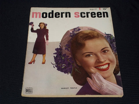 1947 APRIL MODERN SCREEN MAGAZINE - SHIRLEY TEMPLE FRONT COVER - E 15675