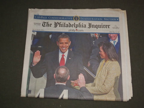 2009 JAN 21 PHILADELPHIA INQUIRER NEWSPAPER - BARACK OBAMA INAUGURATION- NP 3119