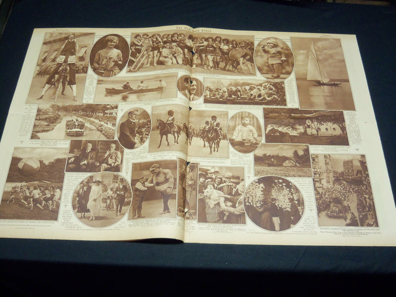 1923 JUNE 24 NEW YORK TIMES PICTURE SECTION NO. 5 & 6 - ENGLISH DERBY - NT 8876