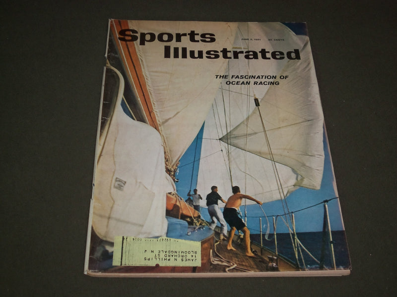 1961 JUNE 5 SPORTS ILLUSTRATED MAGAZINE - FASCINATION OF OCEAN RACING - SP 9010