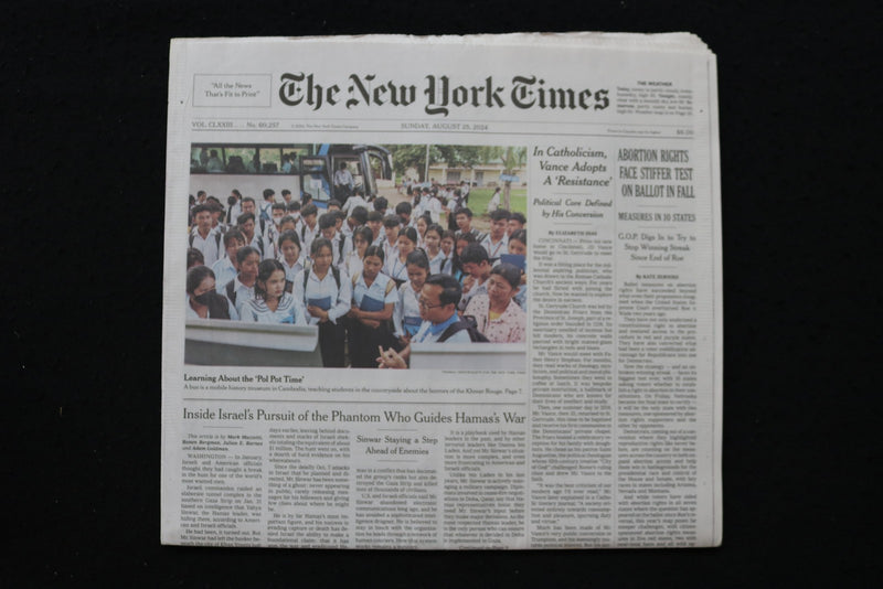 2024 AUGUST 25 NEW YORK TIMES - ABORTION RIGHTS FACE STIFFER TEST ON FALL BALLOT