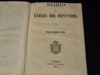 1856 JAN-JUL DIARIO DA CAMARA DOS DEPUTADOS VOLUMES LOT OF 3 - LISBOA - KD 2016K