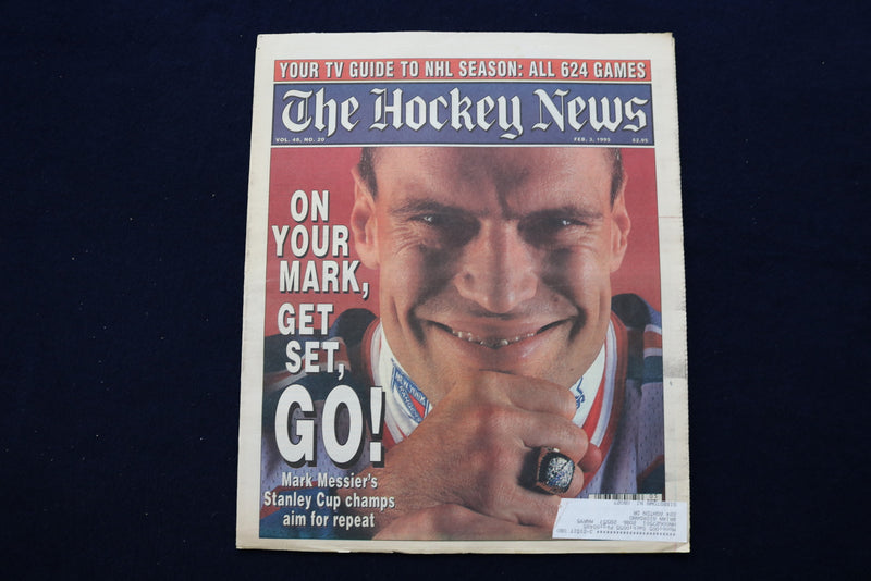 1995 FEBRUARY 3 THE HOCKEY NEWS NEWSPAPER - MARK MESSIER COVER - NP 8733