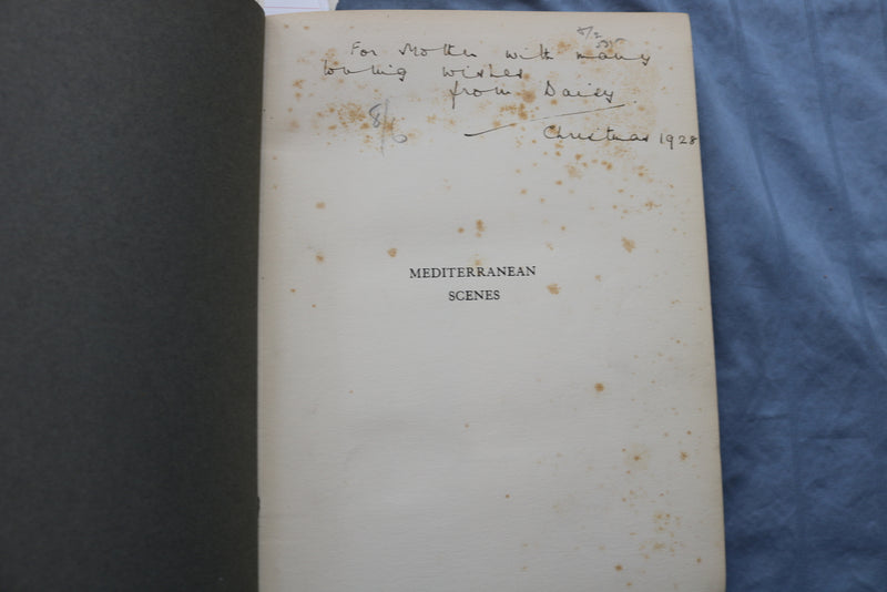 1928 MEDITERRANEAN SCENES LIMITED EDITION BOOK BY ARNOLD BENNETT - KD 9490