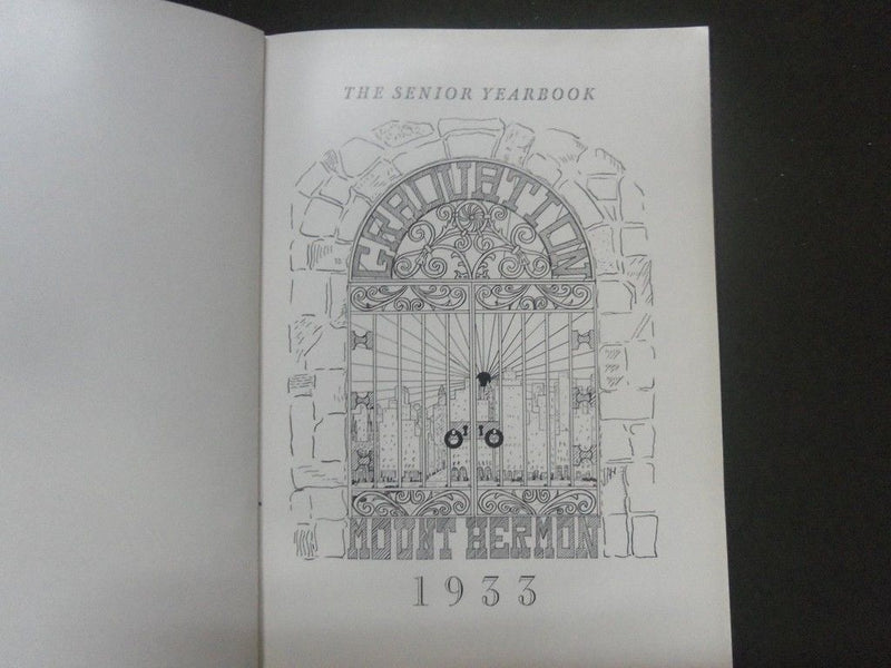 1933 MOUNT HERNON BOARDING HIGH SCHOOL YEARBOOK - MASSACHUSETTS - YB 570