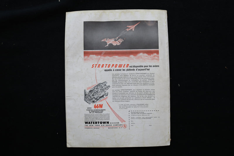 1954 AUGUST INTERAVIA MAGAZINE - AN ATOMIC WAR COVER - E 10797