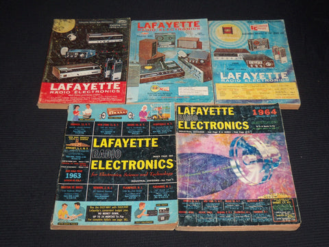 1963-1970 LAFAYETTE RADIO ELECTRONICS CATALOG LOT OF 5 ISSUES - O 1794