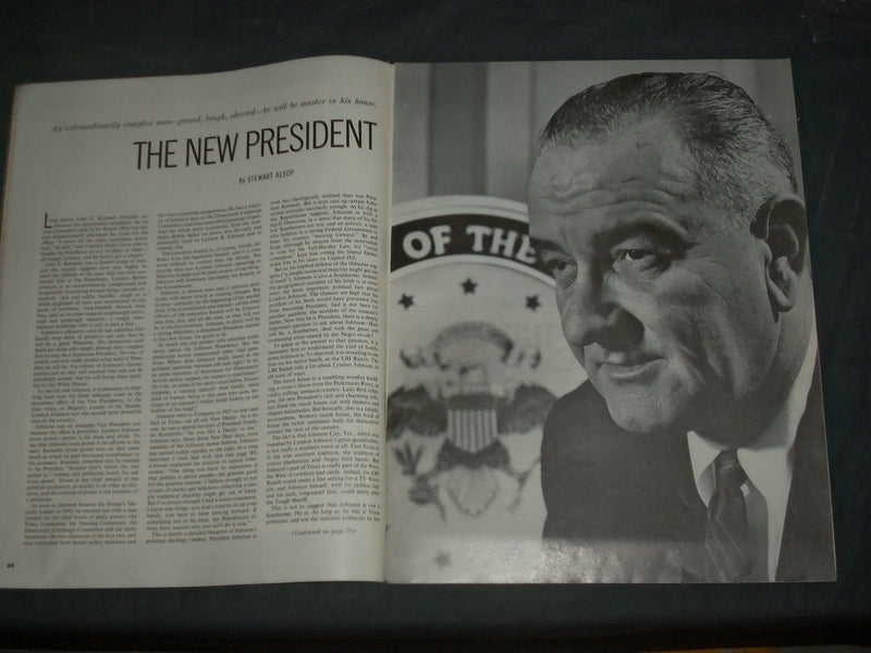 1963 DEC 14 THE SATURDAY EVENING POST MAGAZINE - JFK- NORMAN ROCKWELL - SP 2482L