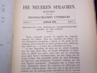1896-1901 DIE NEUEREN SPRACHEN GERMAN PERIODICAL LOT OF 30 - O 2852