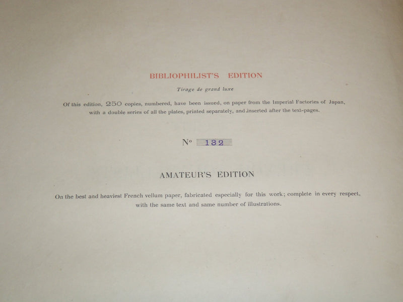 1883 SOCIETY OF FRENCH AQUARELLISTS 2 VOLUMES NO. 132 BY EDWARD STRAHAN - #8