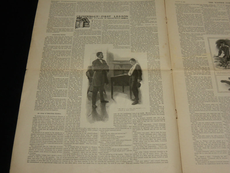1900 YOUTH'S COMPANION MAGAZINE LOT OF 2 - FRIENDS BY EDITH WHARTON - ST 530W