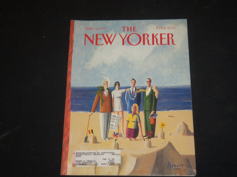 1992 JULY 13 THE NEW YORKER MAGAZINE - ILLUSTRATED COVER - NY 1542