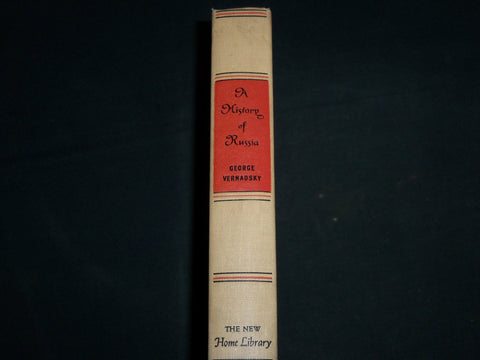 1944 A HISTORY OF RUSSIA HARDCOVER BOOK BY GEORGE VERNADSKY - KD 6992