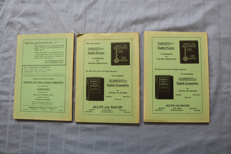 1931-1932 THE ENGLISH JOURNAL - LOT OF 3 - O 3892