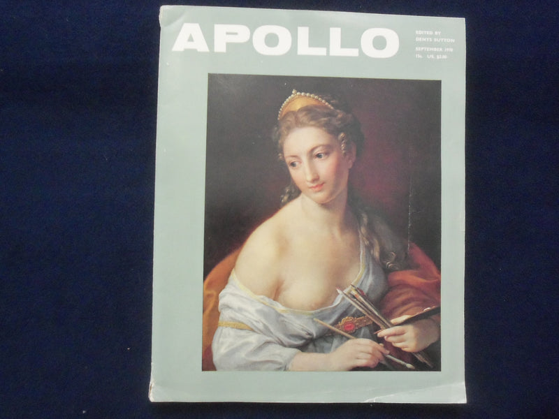 1970 SEPTEMBER APOLLO MAGAZINE - BRITISH - GREAT PHOTOS & ADVERTISEMENTS - K 153