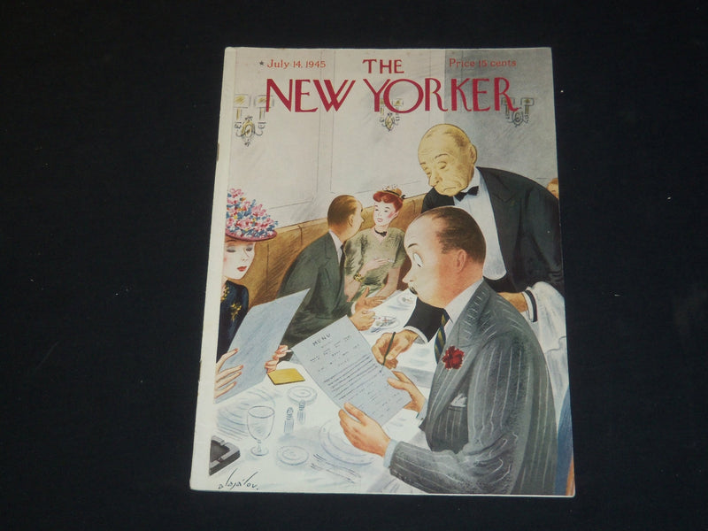 1945 JULY 14 THE NEW YORKER MAGAZINE - ILLUSTRATED COVER - NY 126