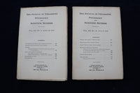 1915 THE JOURNAL OF PHILOSPHY AND SCIENTIFIC METHODS - LOT OF 14 - O 3354