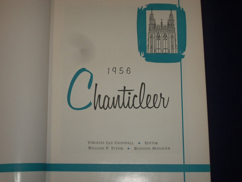 1956 THE CHANTICLEER DUKE UNIVERSITY YEARBOOK - DURHAM NORTH CAROLINA - YB 37