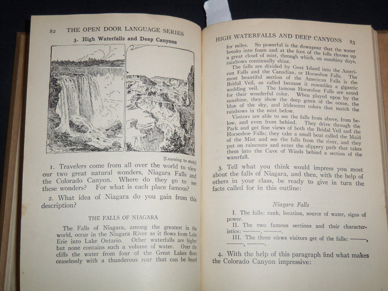 1928 THE OPEN DOOR LANGUAGE SERIES VOLUME - SIXTH GRADE BY SCOTT - KD 4814N