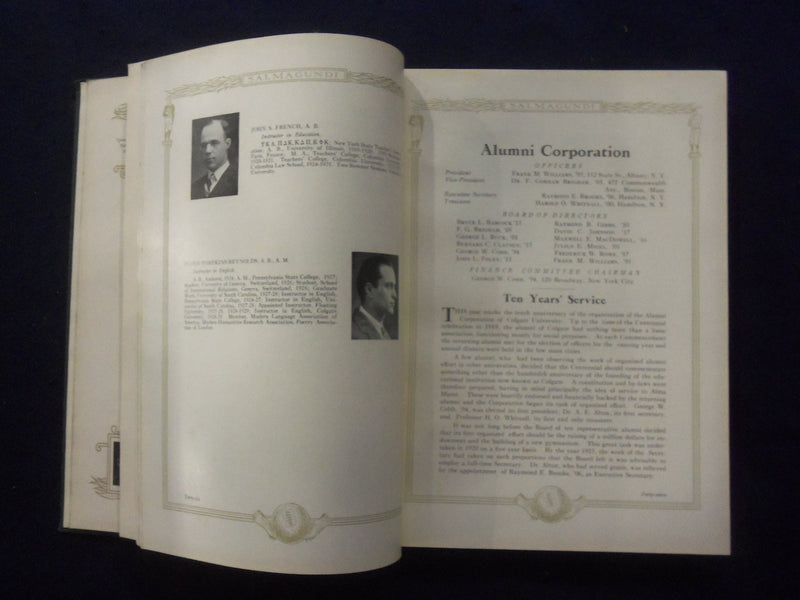 1930 SALMAGUNDI COLGATE UNIVERSITY YEARBOOK - HAMILTON, NEW YORK - YB 1925A