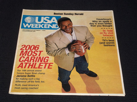2006 SEPTEMBER 29 BOSTON SUNDAY HERALD USA MAGAZINE - JEROME BETTIS - E 5241