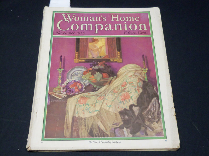 1925 NOVEMBER WOMAN'S HOME COMPANION MAGAZINE - GREAT COVER & ADS - ST 4878T