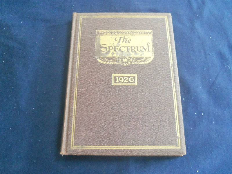 1926 THE SPECTRUM NORTH-WESTERN COLLEGE YEARBOOK -NAPERVILLE, ILLINOIS - YB 2711