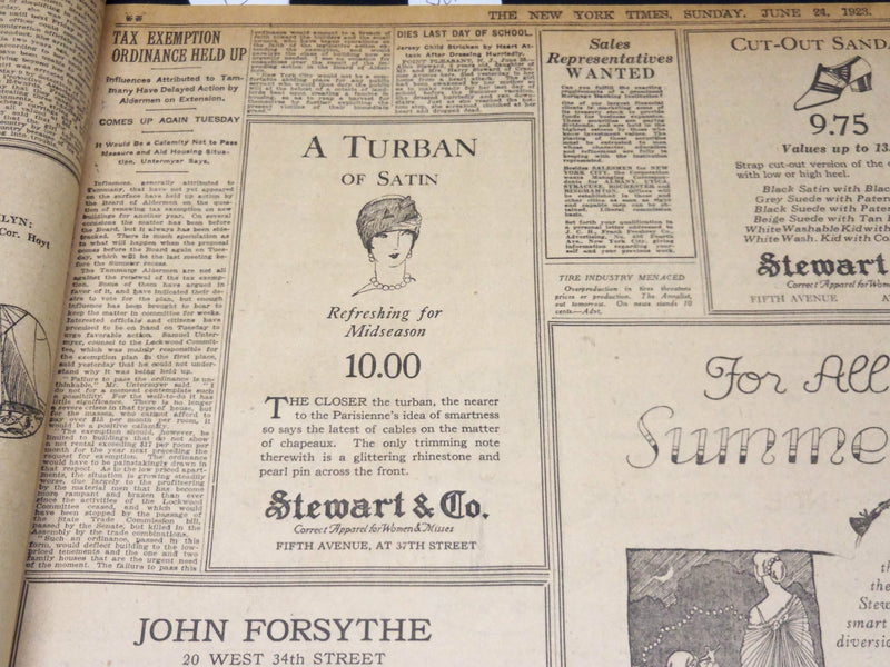 1923 JUNE 24 NEW YORK TIMES - LEVIATHAN BREAKS WORLD SPEED RECORD - NT 8726