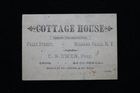 1800'S COTTAGE HOUSE - PARK LUNCH HOUSE - NIAGRA FALLS - CARD - K 2223