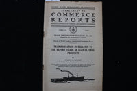 1924 U.S. DEPT OF COMMERCE REPORTS - SUPPLEMENTS - LOT OF 2 - SOFTCOVER - K 3006