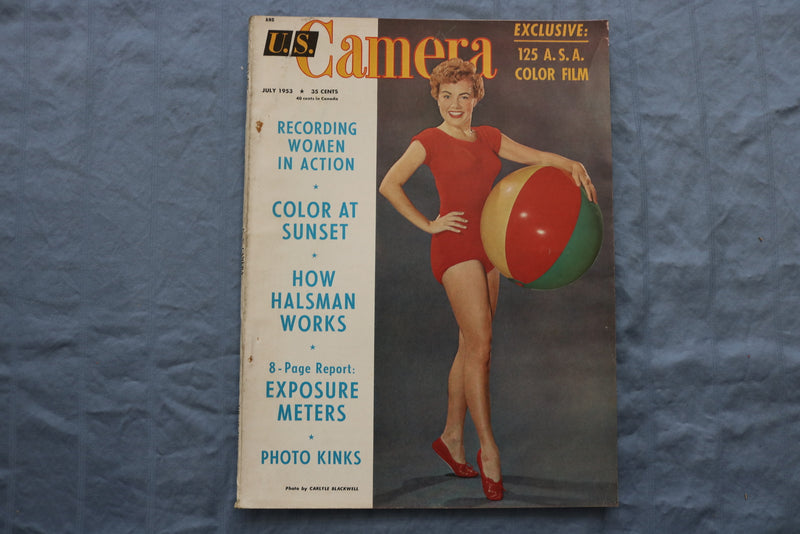 1953 JULY U.S. CAMERA MAGAZINE - CARLYE BLACKWELL COVER - SP 1194Z