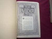 1922 JAN-DEC THE BUILDER U. K. MAGAZINE BOUND VOLUMES - 2 VOLS - FOLD OUTS- C 33