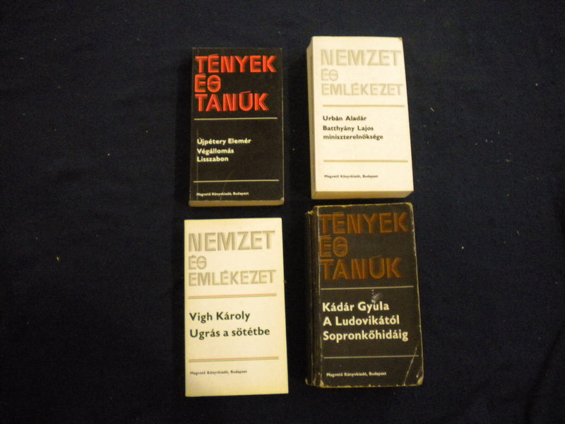 1978-1987 HUNGARIAN SOFTCOVER BOOKS - LOT OF 4 - KD 8070