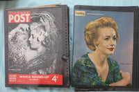 HOLLYWOOD MOVIE STAR SCRAPBOOK PAGES - 200+ PAGES AND 3 EMPTY ALBUMS - E 26488