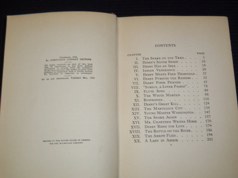 1932 DEBBY BARNES TRADER HARDCOVER BOOK BY CONSTANCE SKINNER - KD 7953