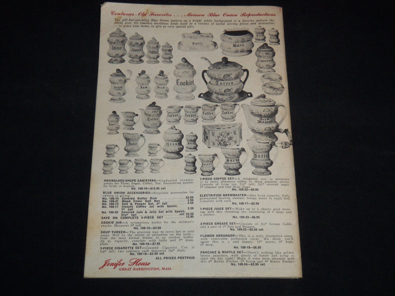 1970'S JENIFER HOUSE NEW ENGLAND AMERICANA MARKETPLACE CATALOG - J 9148