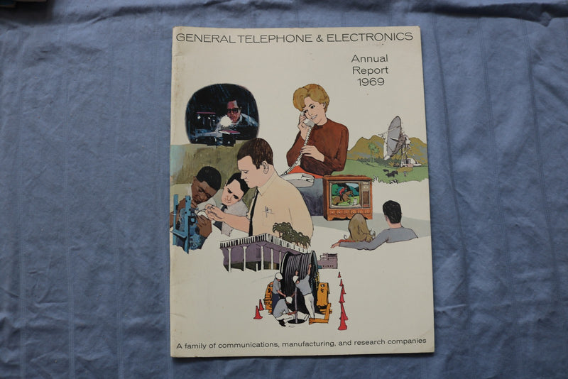 1957-1969 GERNERAL TELEPHONE & ELECTRONICS ANNUAL REPORTS - LOT OF 8 - K 3211