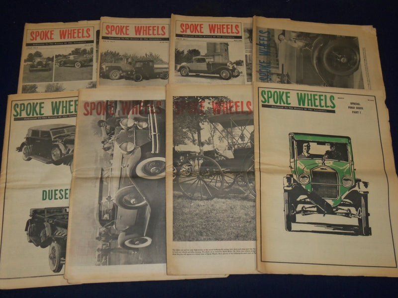 1966-1970 SPOKE WHEELS CAR NEWSPAPER LOT 45 ISSUES - TEXAS - PHOTOS - NP 1811
