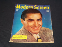 1946 OCTOBER MODERN SCREEN MAGAZINE - TYRONE POWER FRONT COVER - E 15671