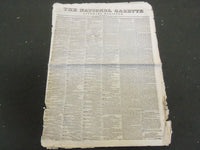 1834-1836 THE NATIONAL GAZETTE + LITERARY REGISTER NEWSPAPER LOT OF 26 - NP 1446