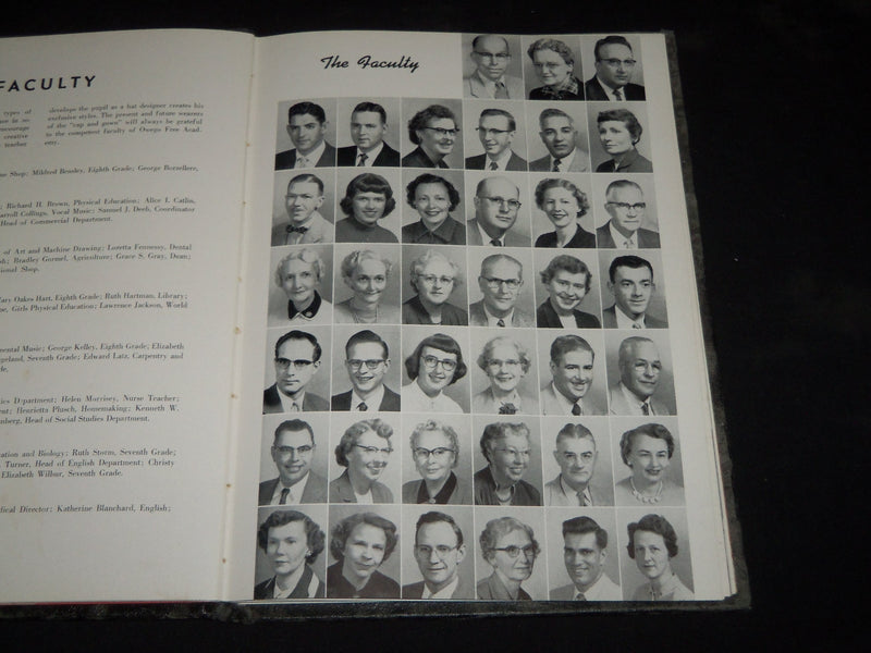 1956 TOM TOM OWEGO FREE ACADEMY YEARBOOK - OWEGO NEW YORK - YB 1451