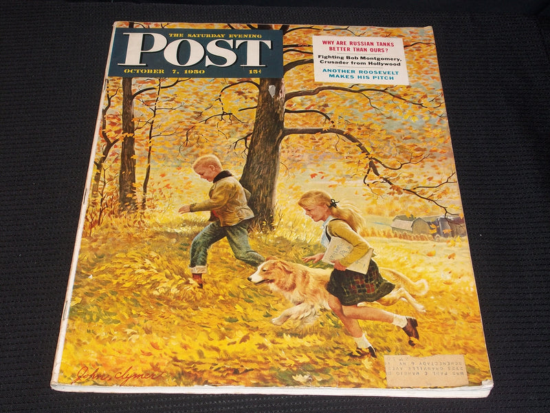 1950 OCTOBER 7 THE SATURDAY EVENING POST MAGAZINE - NICE COVER - E 5870