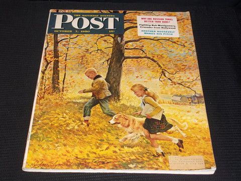 1950 OCTOBER 7 THE SATURDAY EVENING POST MAGAZINE - NICE COVER - E 5870