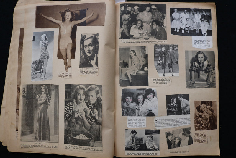 MOVIE STARS SCRAPBOOK - BETTY GRABLE - ANNE SHIRLEY - E 24904