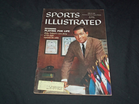 1959 APRIL 20 SPORTS ILLUSTRATED MAGAZINE - BILLY TALBERT - SP 8923