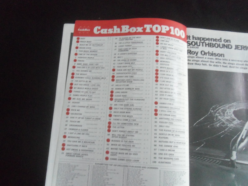 1969 MARCH 15 CASH BOX MAGAZINE - B.J. THOMAS COVER - SP 9337Y
