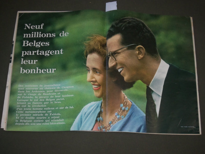 1960 OCTOBER 1 JOURS DE FRANCE MAGAZINE - FABIOLA ET BAUDOUIN - SP 8556